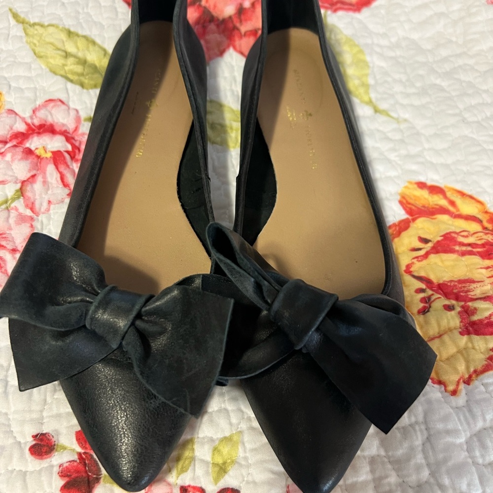 Mercanti Fiorentini Classic Black Leather Flats Loafers Shoes